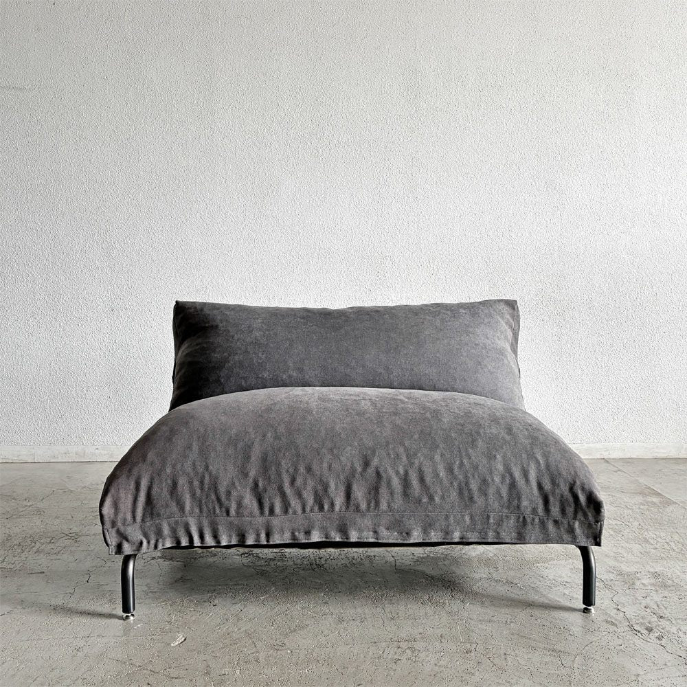ジャーナルスタンダードファニチャー j.s.F ロデ RODEZ SOFA ヌードセカンド NUDE 2nd 2シーターソファ W110cm リクライニング スチール脚 インダストリアル 定価￥77,000- 〓