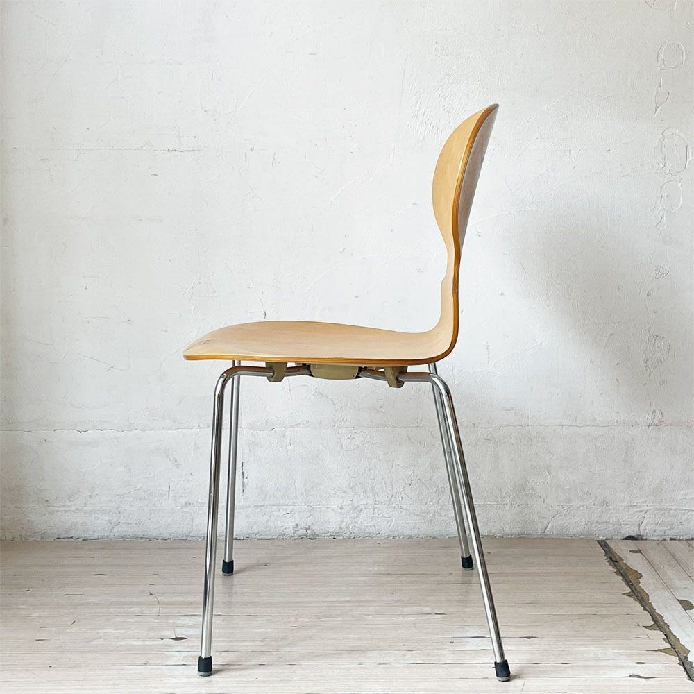 フリッツハンセン Fritz Hansen 3101 アリンコチェア アントチェア 4本脚 ナチュラルビーチ ラッカー仕上げ フェルトグライズ アルネ・ヤコブセン D ★