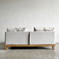 ペットと PETTO フラッフィル フラッフィーソファ Fluffy Sofa 3人掛けソファ W182cm ストーンホワイト アッシュ材 スロープ付 ペット対応 関家具 テーブル欠品 定価￥139,800- 〓