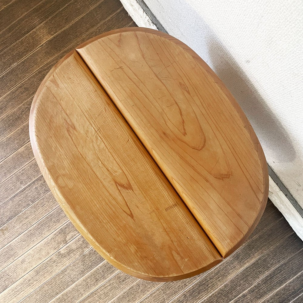 モア・トゥリーズ・デザイン more trees design スツール シングル W42cm ヒノキ無垢材 Jasper Morrison + 熊野亘 定価￥14,300- ◎