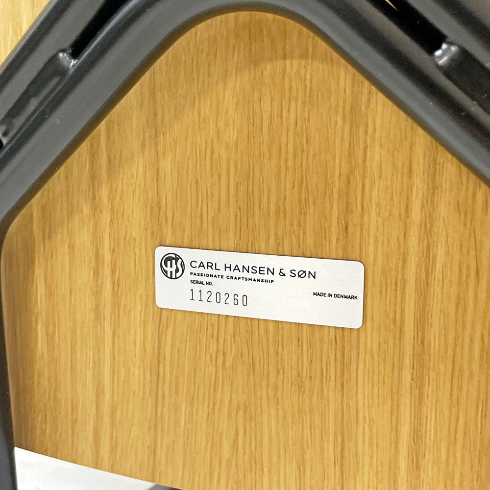 カールハンセン＆サン Carl Hansen & Son VLA26T Vegaチェア スタッキングチェア オーク材 ブラックスチール オイルフィニッシュ A ●