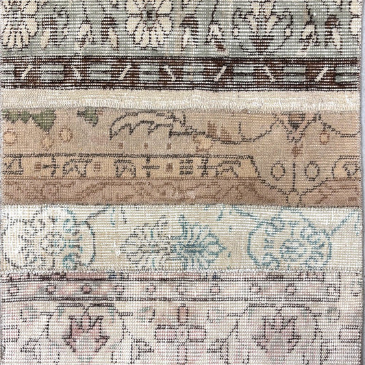 Antiques&Crafts880 ビンテージ トルコラグ ランナー絨毯 キッチンマット ウール×コットン 55×213㎝ ◎