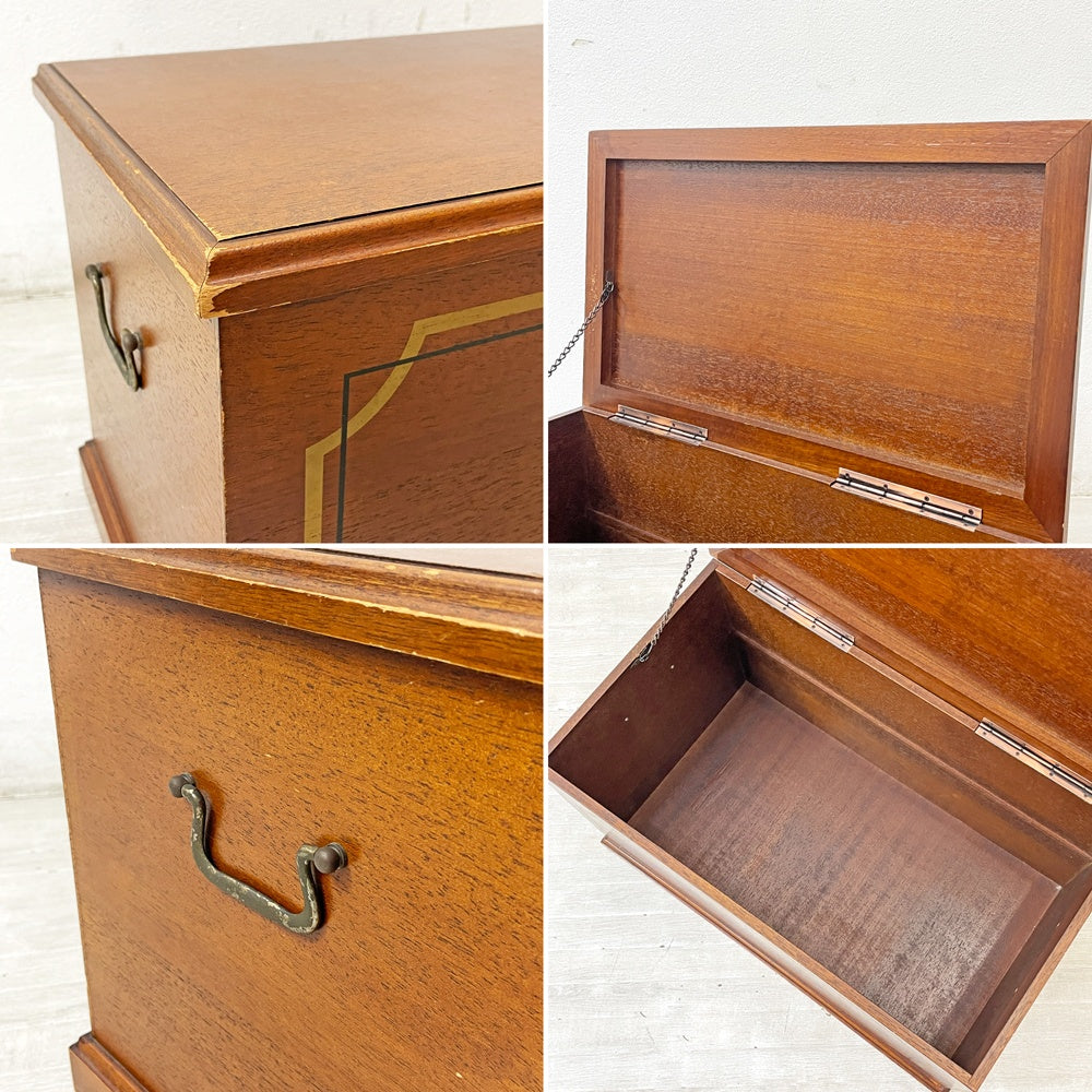 ステファンズ STEPHENS’ 1936 AUTHENTIC チェスト ブランケットボックス ウッドボックス 収納箱 ベンチ 店舗什器 ビンテージ A ●