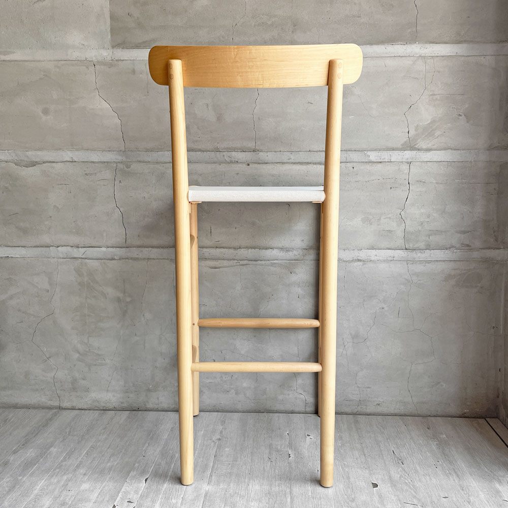 マルニ木工 MARUNI collection ライトウッド Lightwood バースツール ハイ メープル材  メッシュシート ジャスパー・モリソン Jasper Morrison 参考価格￥105,600- A ♪