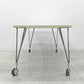 カルテル Kartell マックステーブル MAX TABLE ホワイト ミーティングテーブル キャスター付 フェルーチョ・ラヴィアーニ Ferruccio Laviani イタリア〓