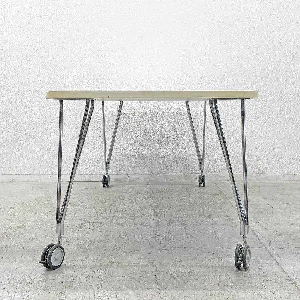 カルテル Kartell マックステーブル MAX TABLE ホワイト ミーティングテーブル キャスター付 フェルーチョ・ラヴィアーニ Ferruccio Laviani イタリア〓