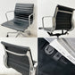 ハーマンミラー Herman Miller アルミナムグループ マネジメントチェア 本革 ブラック 5本脚 キャスター付 C&R イームズ ●