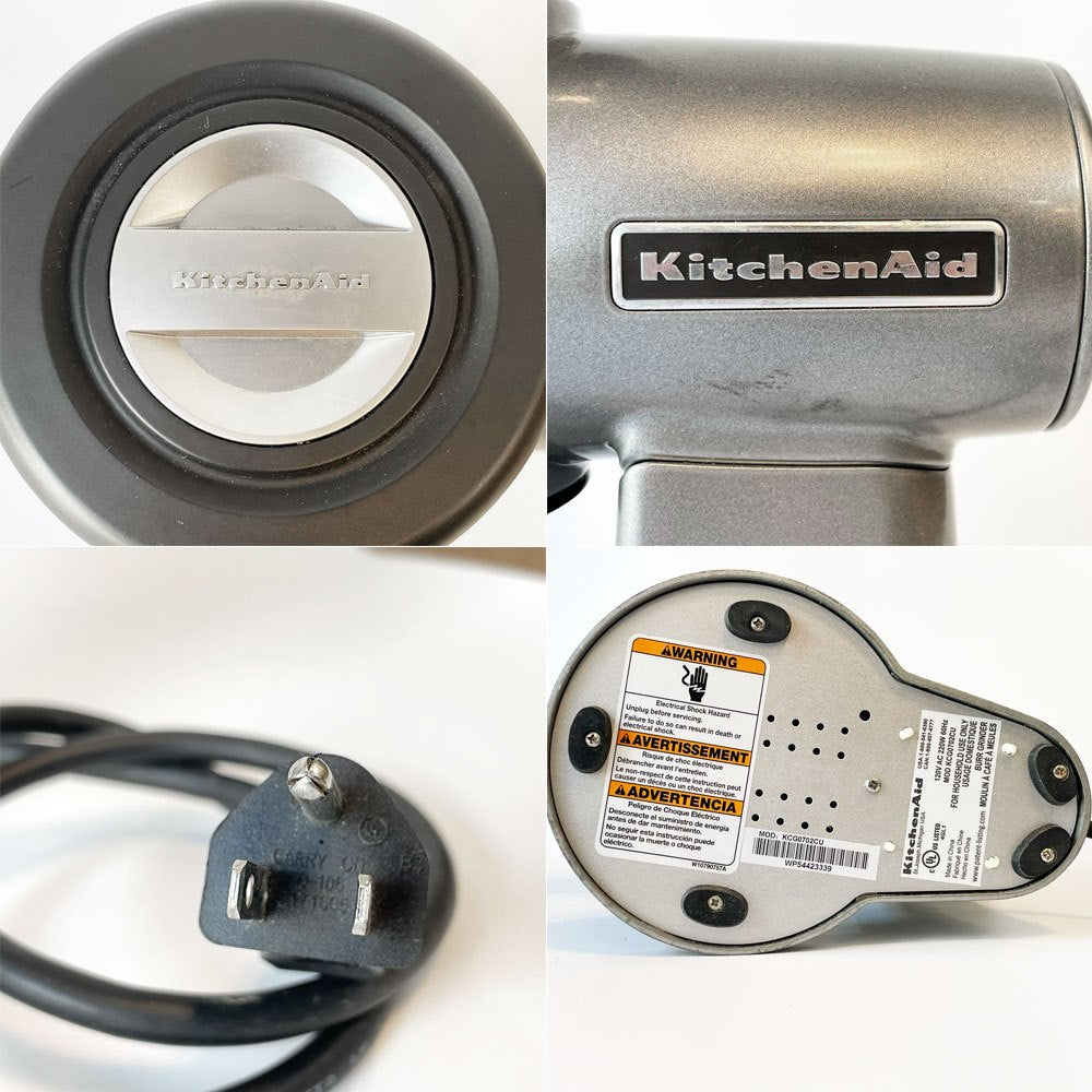 キッチンエイド KitchenAid コーヒーグラインダー コーヒーミル KCG0702CU 電動 シルバー 15段階粒度調節 ★