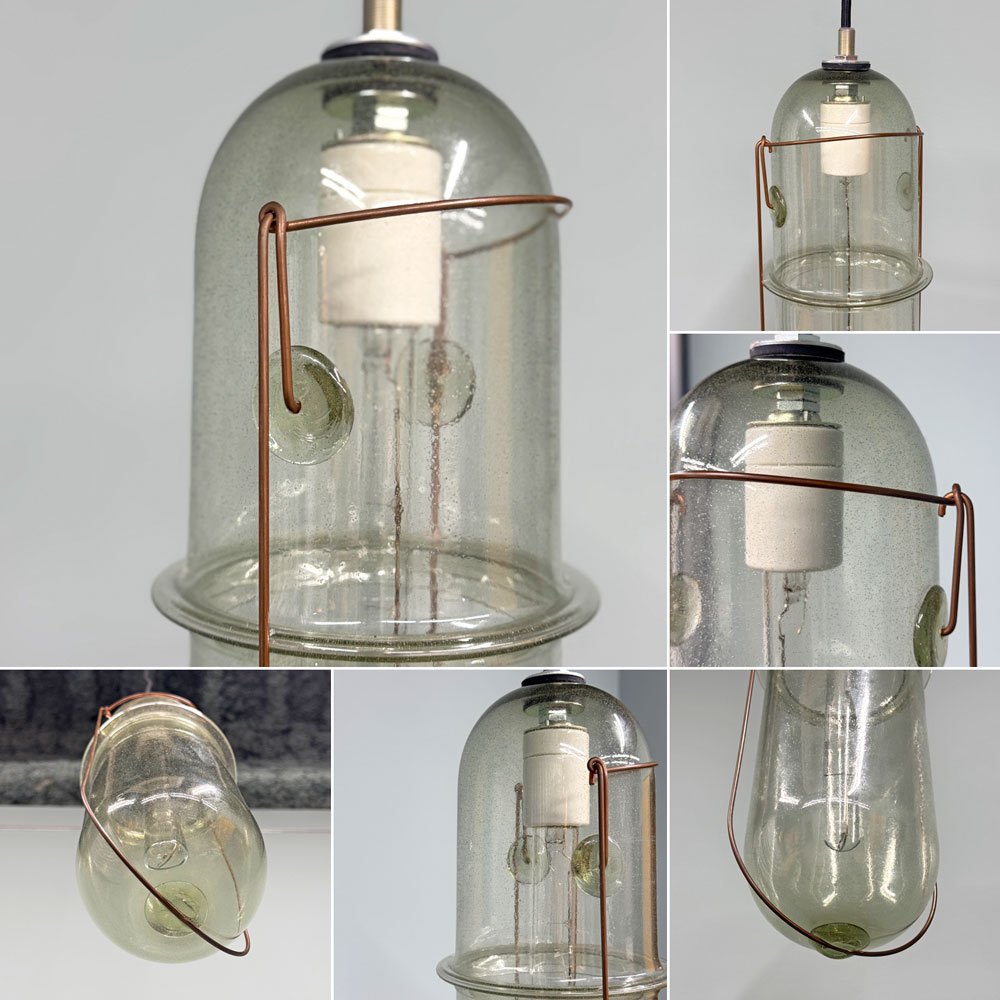 ピーターアイビー PETER IVY ライトカプセル L LIGHT CAPSULE ペンダントライト 流動研究所 ガラス作家 定価￥250,000- ◎