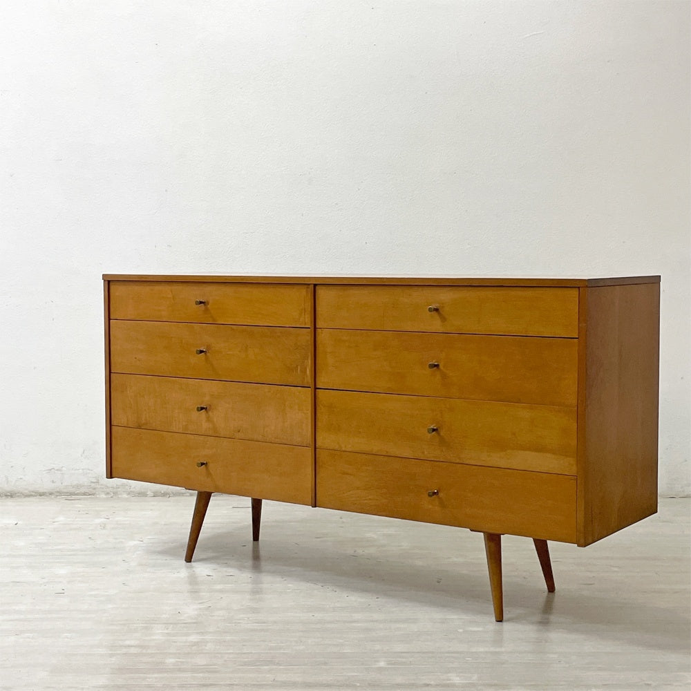 ウィンシェンドン Winchendon Furniture プランナーグループ Planner Group ローボディドレッサー Lowboy Dresser チェスト 8ドロワー ポールマッコブ Paul McCobb USビンテージ 米国家具 ●