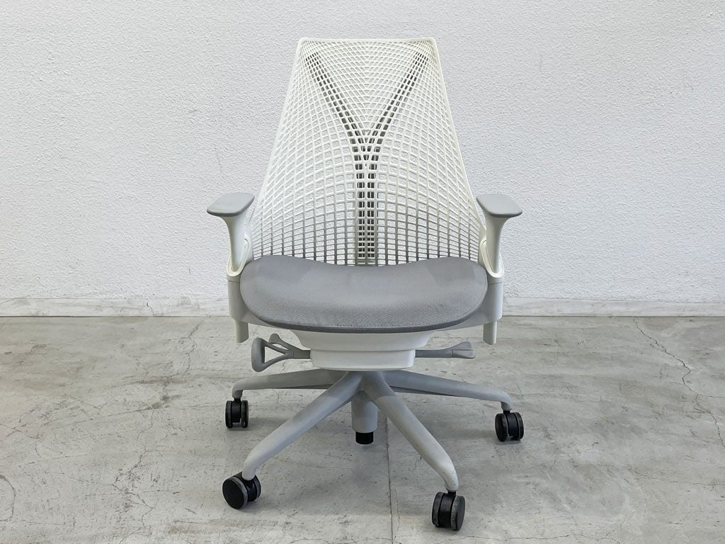 ハーマンミラー Herman Miller セイルチェア SAYL Chair フェザーグレー デスクチェア イヴ・ベアール スタジオホワイト  〓