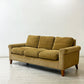 トラックファニチャー TRUCK FURNITURE FKソファ SOFA トリム TRIM 3シーター F-21 グリーンコーデュロイ ウォールナット無垢材 定価￥440,000- ●