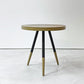 Whitelabel Living デニス サイドテーブル Denise Side Table アッシュ材 鉄脚 アイアンレッグ ウォールナット系カラー ●