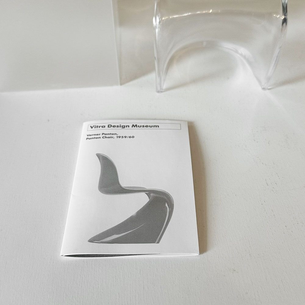 ヴィトラ デザインミュージアム Vitra Design Museum ミニチュアコレクション パントンチェア 1/6スケール クリア 箱付き ◎