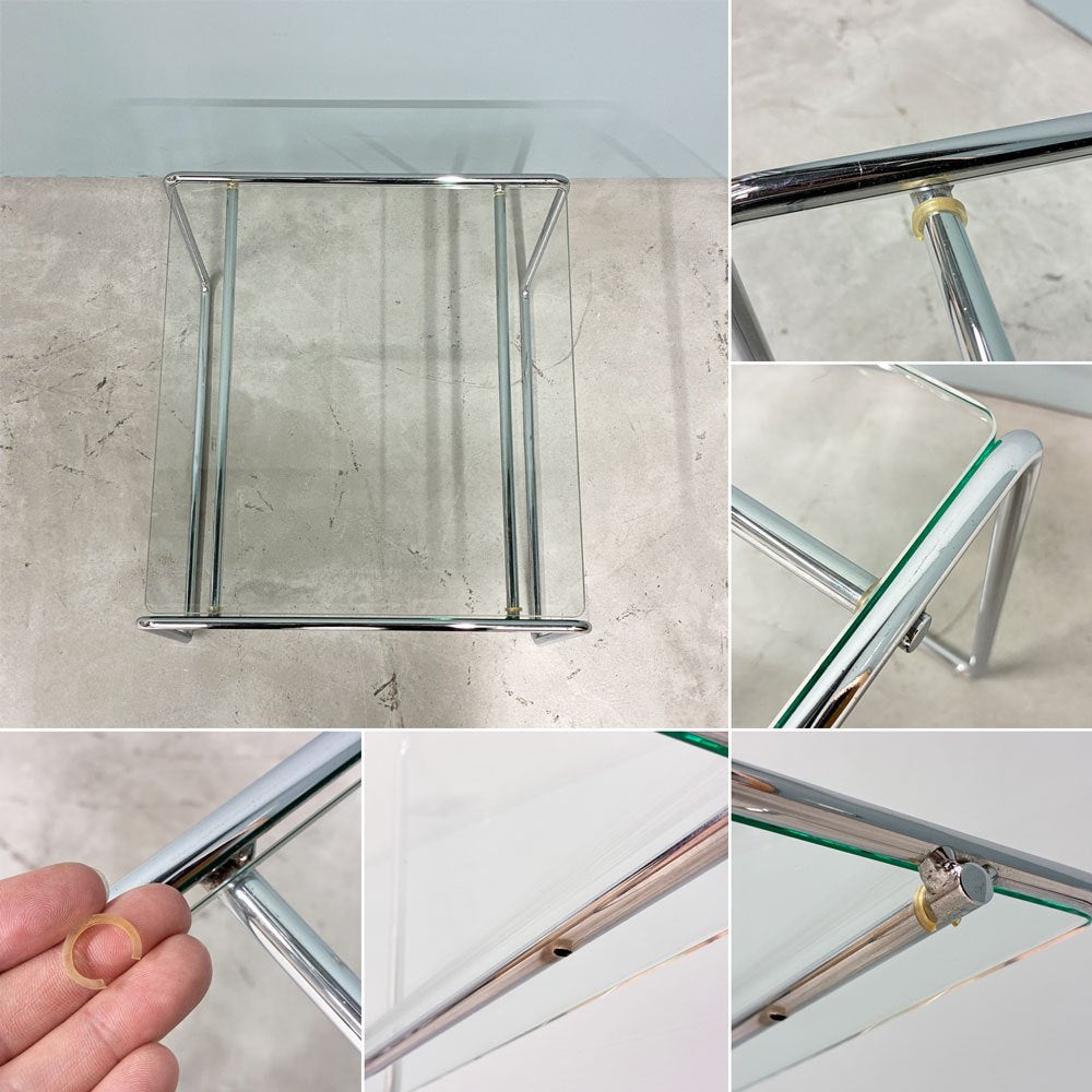 カッシーナ Cassina マルセルT MARCEL T ネストテーブル サイドテーブル ガラス スチール 高濱和秀 モダン 参考定価￥226,600- ◎