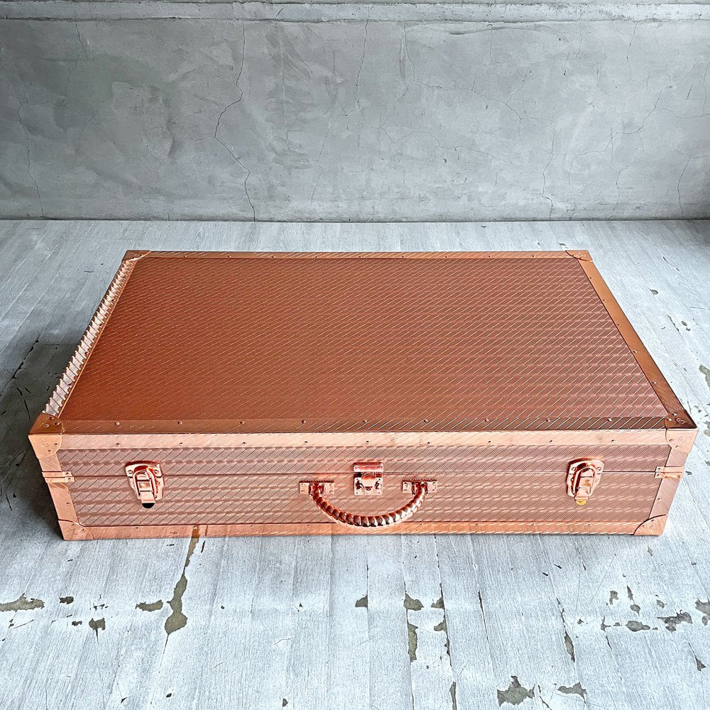バルス東京 BALS トラベルトランク Travel Trunk Lサイズ コッパーカラー テーブル オブジェ 鍵付き 森田恭通 廃番希少♪