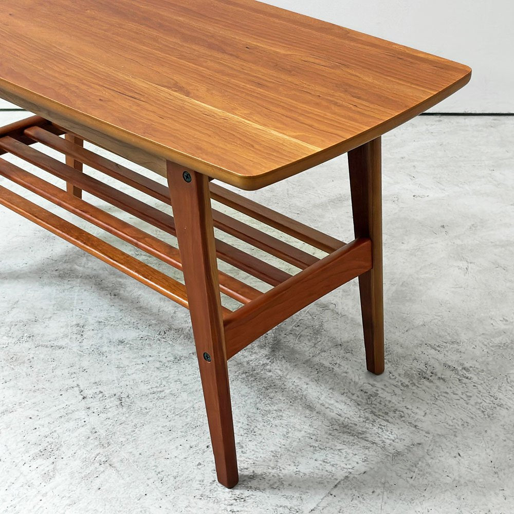 カリモク60 karimoku60 リビングテーブル S チェリー材 W90cm 限定展開品 ジャパニーズミッドセンチュリー ●