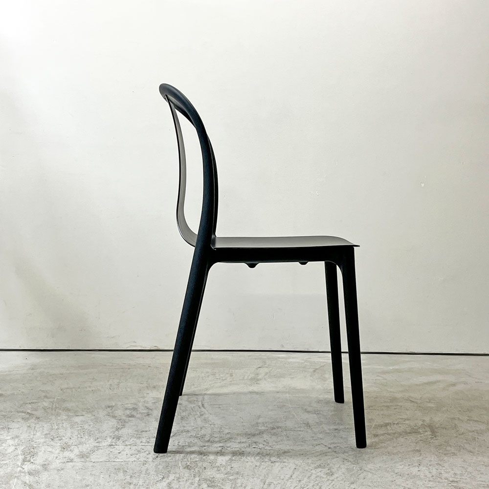 ヴィトラ Vitra ベルヴィルチェア Belleville Chair アームレスチェア ダイニングチェア スタッキングチェア オーク材 ダークブラウン系カラー ロナン & エルワン・ブルレック B ●