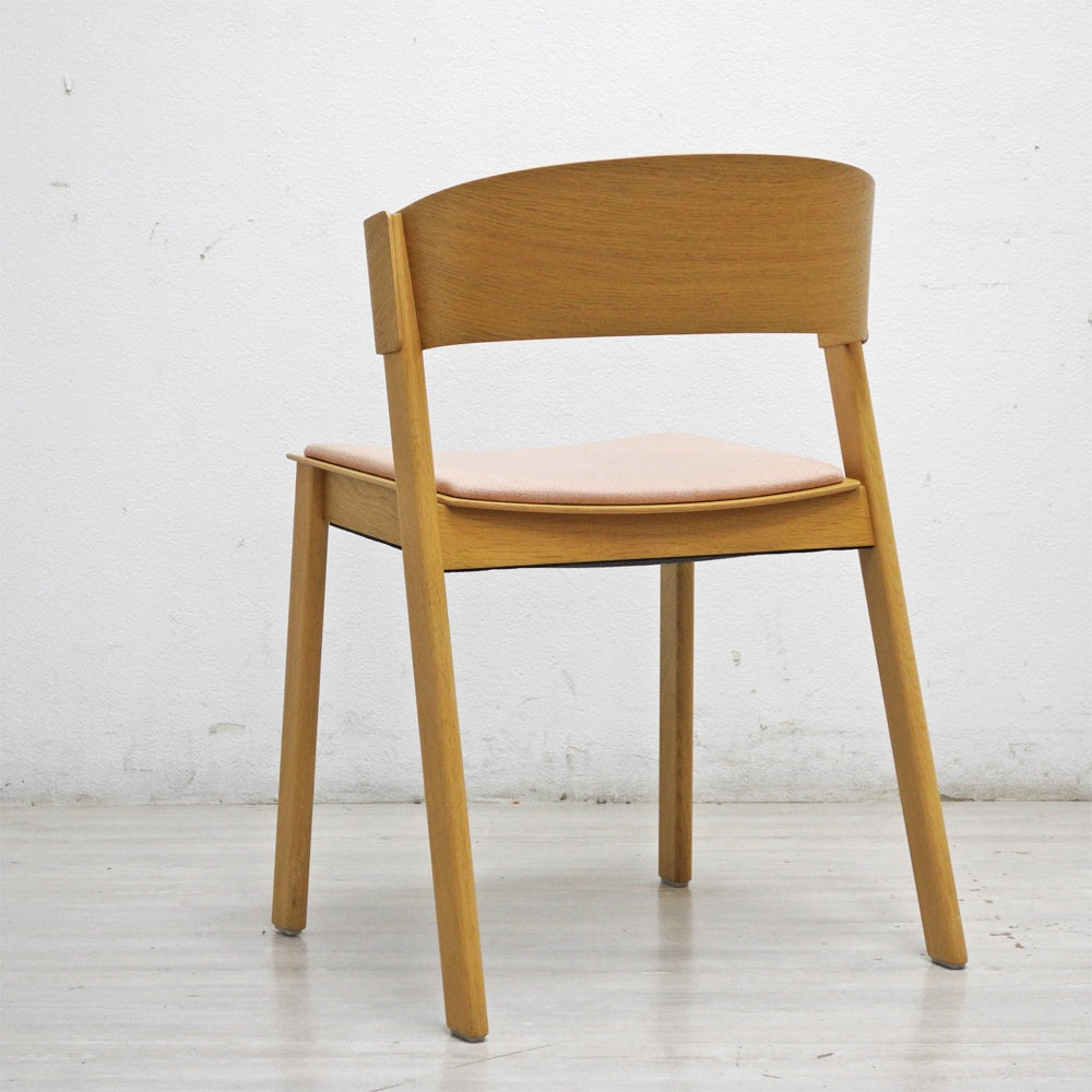 ムート muuto カバーサイドチェア Cover Side Chair ダイニングチェア スタッキング オーク材 布座 クヴァドラ生地 トーマス・ベンゼン ピンク B ●