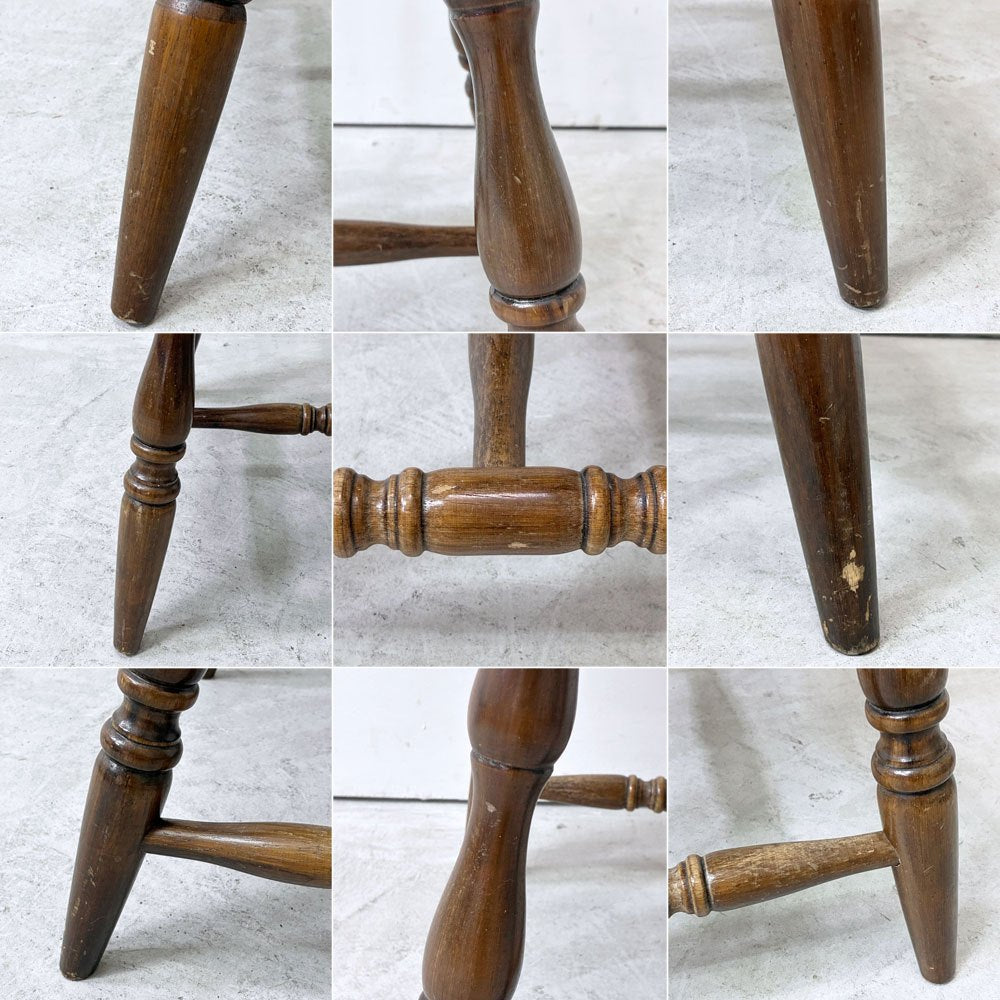 ユニバーサル UNIVERSAL FURNITURE ウィンザーチェア ダイニングチェア アメリカ ブラウン ビンテージスタイル カントリー B ●