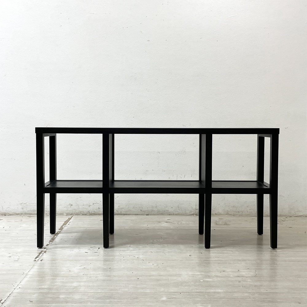 クレイト＆バレル Crate&Barrel バロネット Baronet コンソールシェルフ 収納棚 W152.5cm USA 米国 モダンデザイン ●