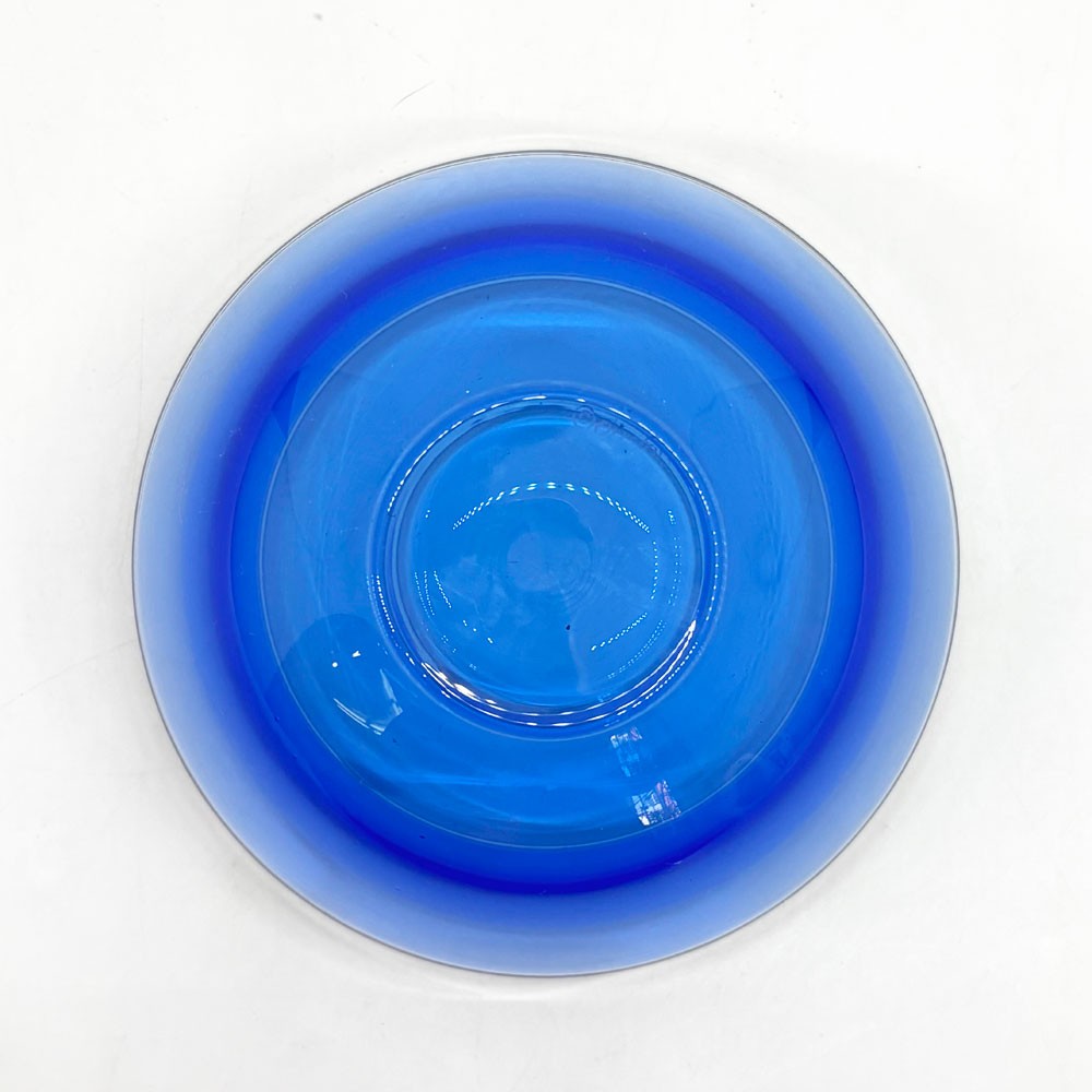 オレフォス Orrefors ネプトゥーヌス Neptunus ガラスボウル Φ14cm ラーズ・ヘルステン Lars Hellsten インカルモ 北欧 スウェーデン ●