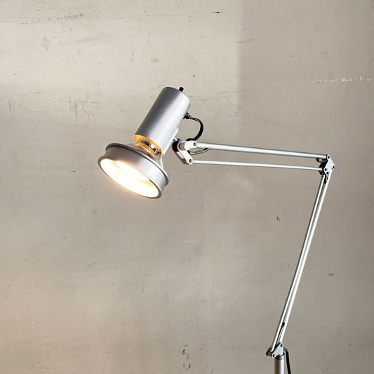 無印良品 MUJI アルミ デスクライト フロアスタンド フロア用スタンド付き キャリア社 モダンデザイン 廃番 希少 ■