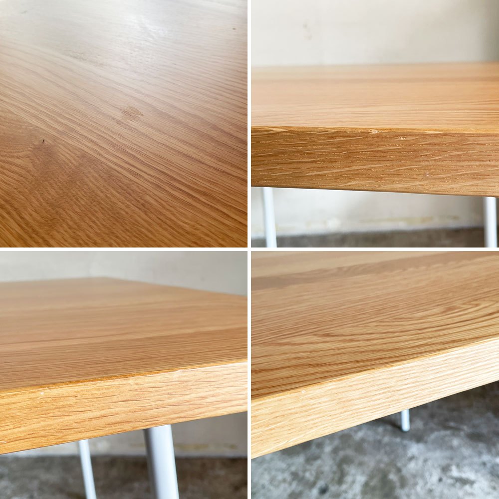 イデー IDEE マタン MATIN ダイニングテーブル オーク無垢材 スチールレッグ ナチュラル W90cm 澁谷一星 ナチュラルデザイン ■