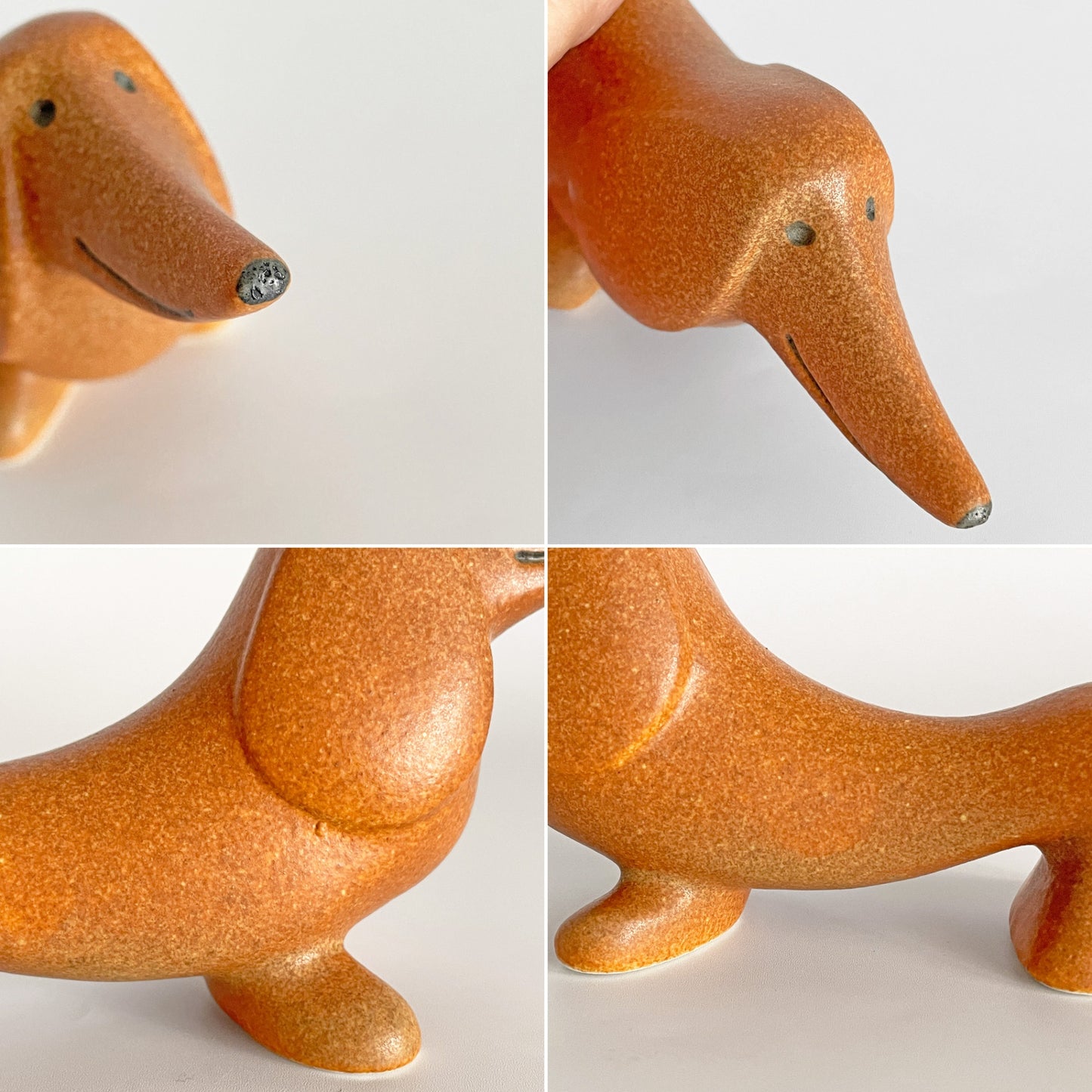 グスタフスベリ KERAMIK STUDION GUSTAVSBERG リサ・ラーソン Lisa Larson ミニケンネル LILL KENNEL ダックスフンド フィギュリン 復刻品 陶器 ハンドメイド スウェーデン 北欧雑貨 ■