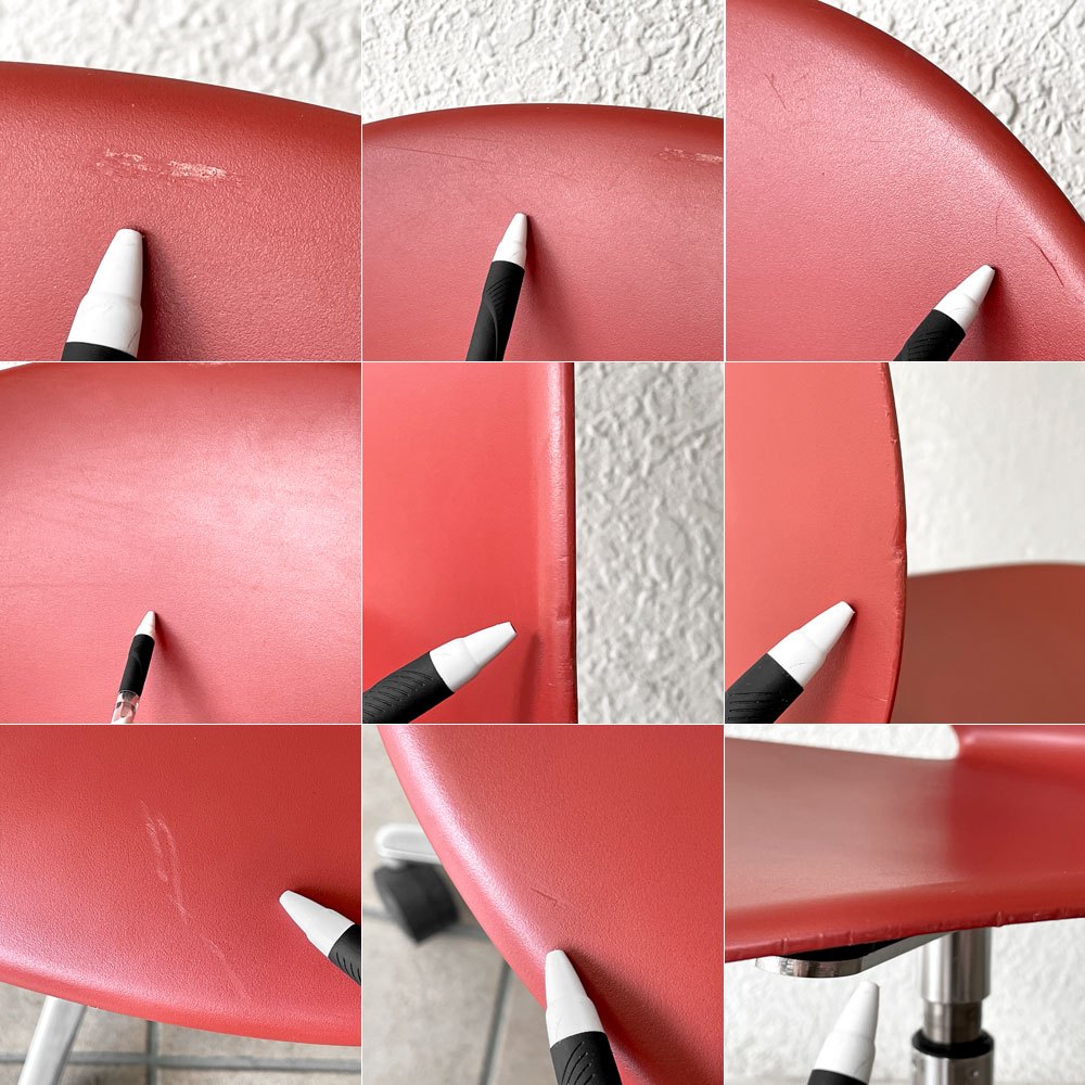 フリッツハンセン Fritz Hansen エヌゼロツー N02 リサイクルチェア キャスターチェア デスクチェア ダークレッド 佐藤オオキ nendo 参考定価￥91,080- ◇