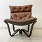 BRUNSTAD MOBELFABRIKK バイキングチェア Jim Myrstad ラウンジチェア 1Pソファ 北欧家具 本革 ビンテージ 北欧 ノルウェー ●