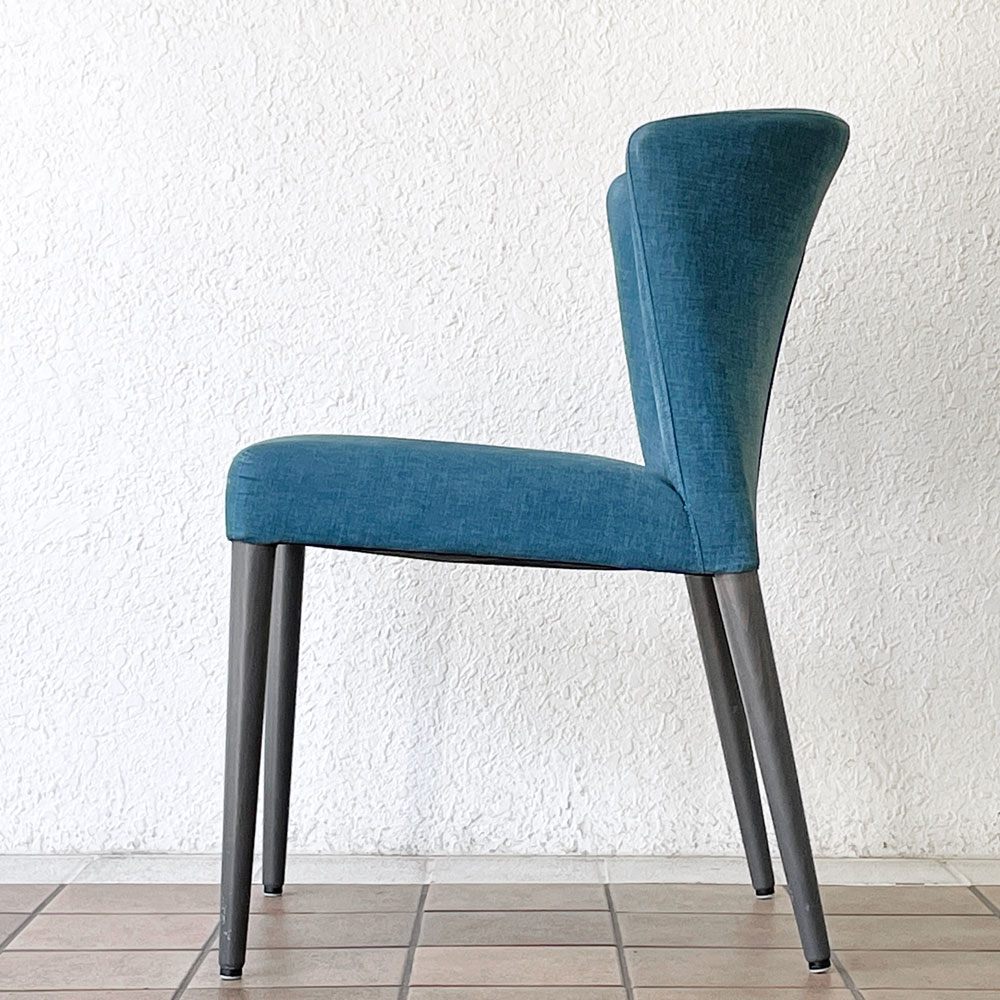 リーンロゼ ligne roset ロゼチルコ チェア ROSETCIRCO CHAIR ダイニングチェア ファブリック ブルー系 モダンデザイン フランス ◇