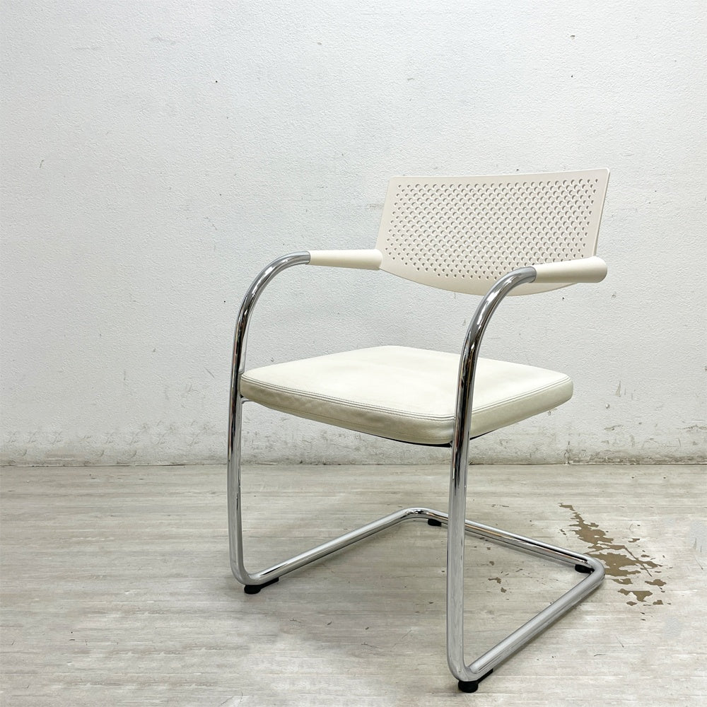 ヴィトラ vitra ビザビ2 Visavis2 アームチェア デスクチェア カンティレバー スタッキング不可仕様 アントニオ・チッテリオ B ●