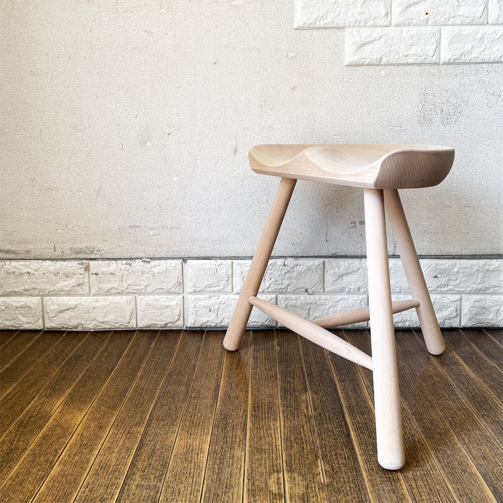 ワーナー Werner シューメーカーチェア Shoemaker Chair NO.42 スツール ビーチ材 ラーズ・ワーナー デンマーク 北欧家具 定価￥38,500- ◎