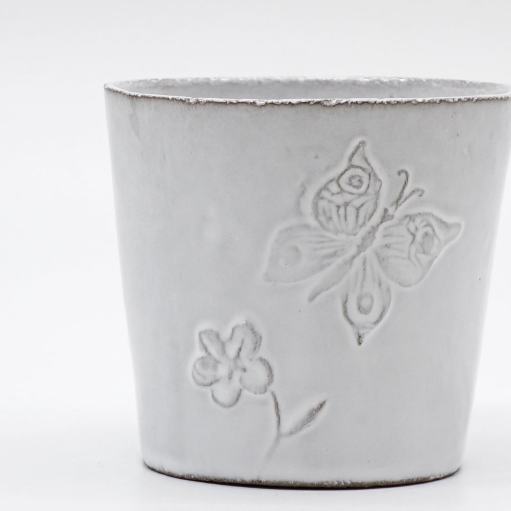 アスティエ・ド・ヴィラット Astier de Villatte フルール Fleurs カップ タンブラー 蝶 スズラン フランス ●