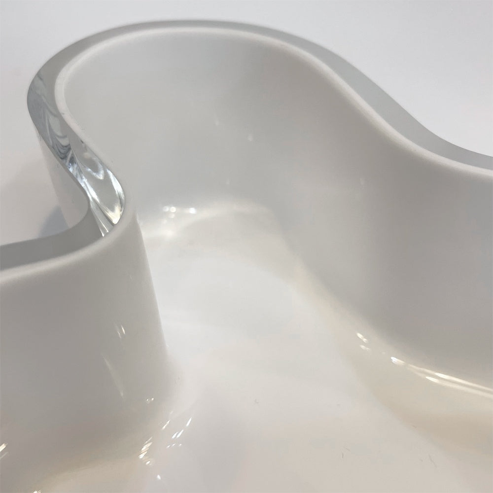 イッタラ iittala アルヴァ・アアルト コレクション ボウル ホワイト Alvar Aalto マウスブロー 廃盤 19.5ｃｍ 北欧雑貨 ★