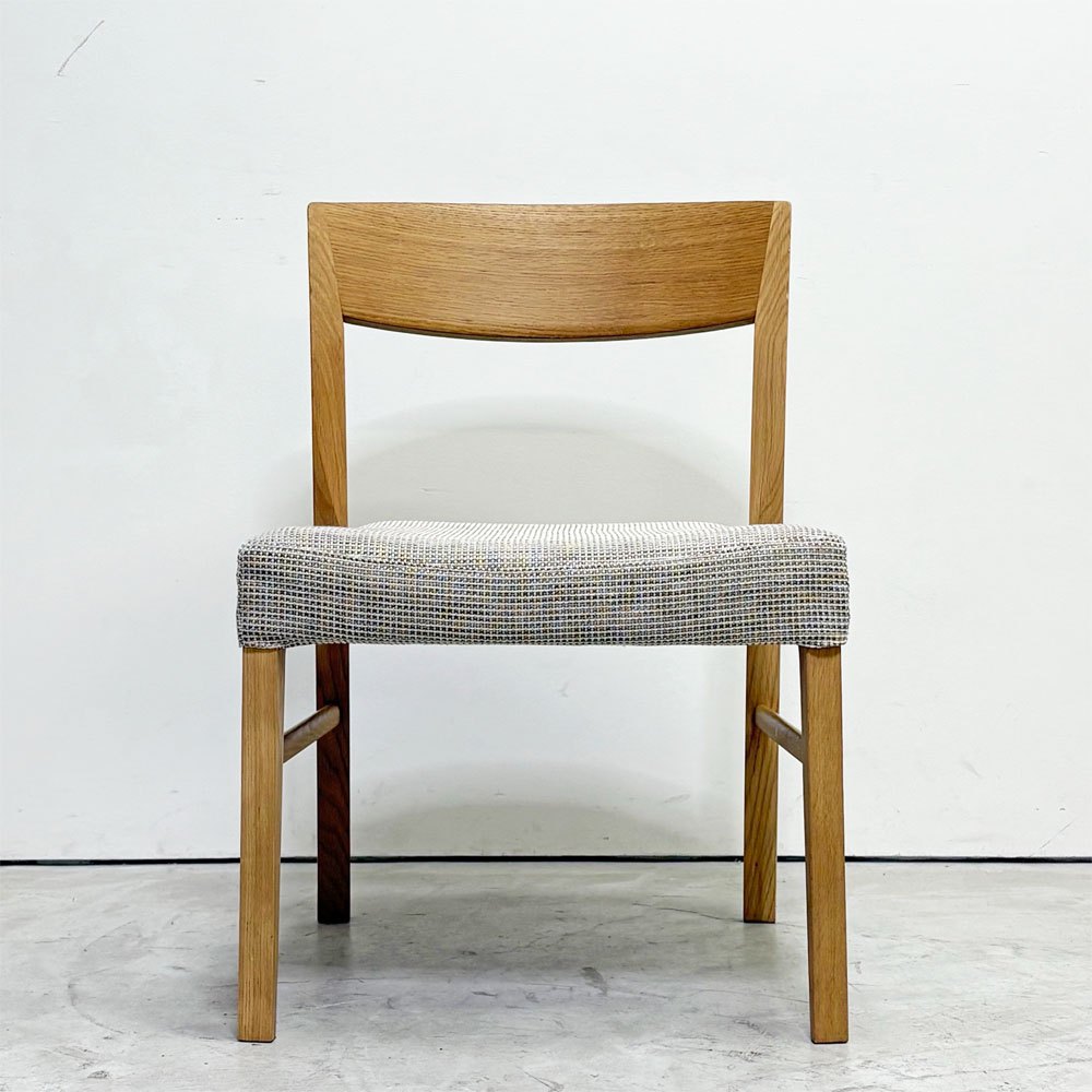 カリモク karimoku ダイニングチェア CU61シリーズ 食堂椅子 オーク材 布張り ファブリック グレー系 ナチュラル A ●