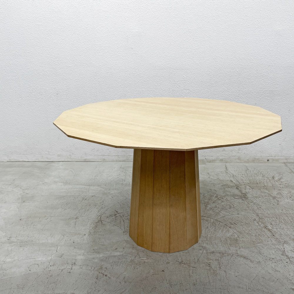カリモクニュースタンダード KARIMOKU NEW STANDARD カラーウッド ダイニングテーブル COLOUR WOOD DINING 120 14角形 国産クリ材 〓