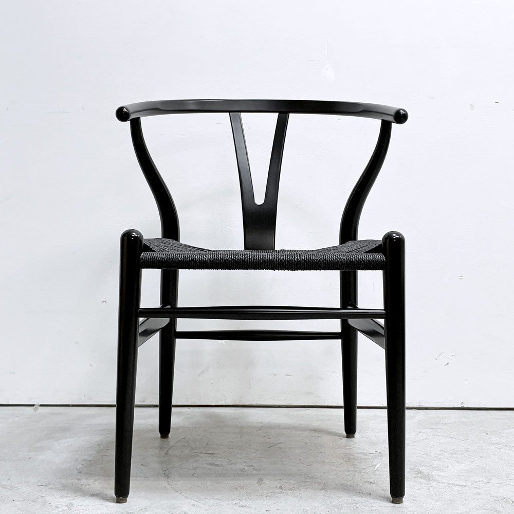 カールハンセン＆サン Carl Hansen & Son CH24 Yチェア ブラックラッカー×ブラックペーパーコード ビーチ材 ハンス・J・ウェグナー デンマーク 北欧家具 日本仕様サイズ C ●