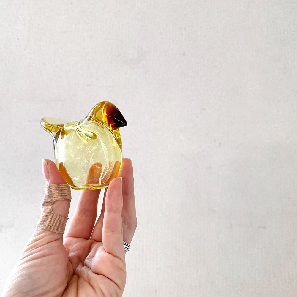 イッタラ iittala バーズバイトイッカ Birds by Toikka シエッポ Sieppo レモン×コッパー 箱付 オイバ・トイッカ イッタラバード 定価￥41,800- ◎