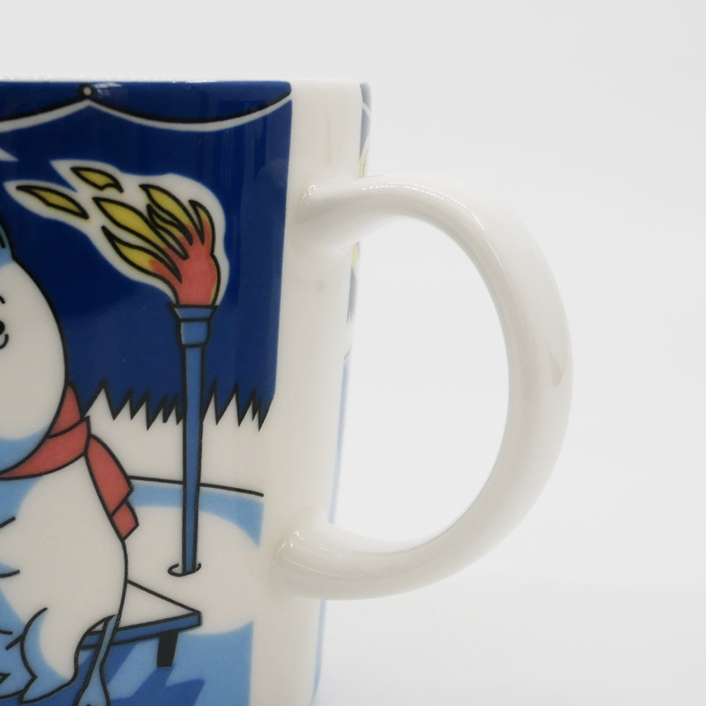 アラビア ARABIA ムーミンマグ MOOMIN  ウィンターボンファイヤー Winter Bonfire 2008年 冬限定 フィンランド 北欧食器 箱付き ●