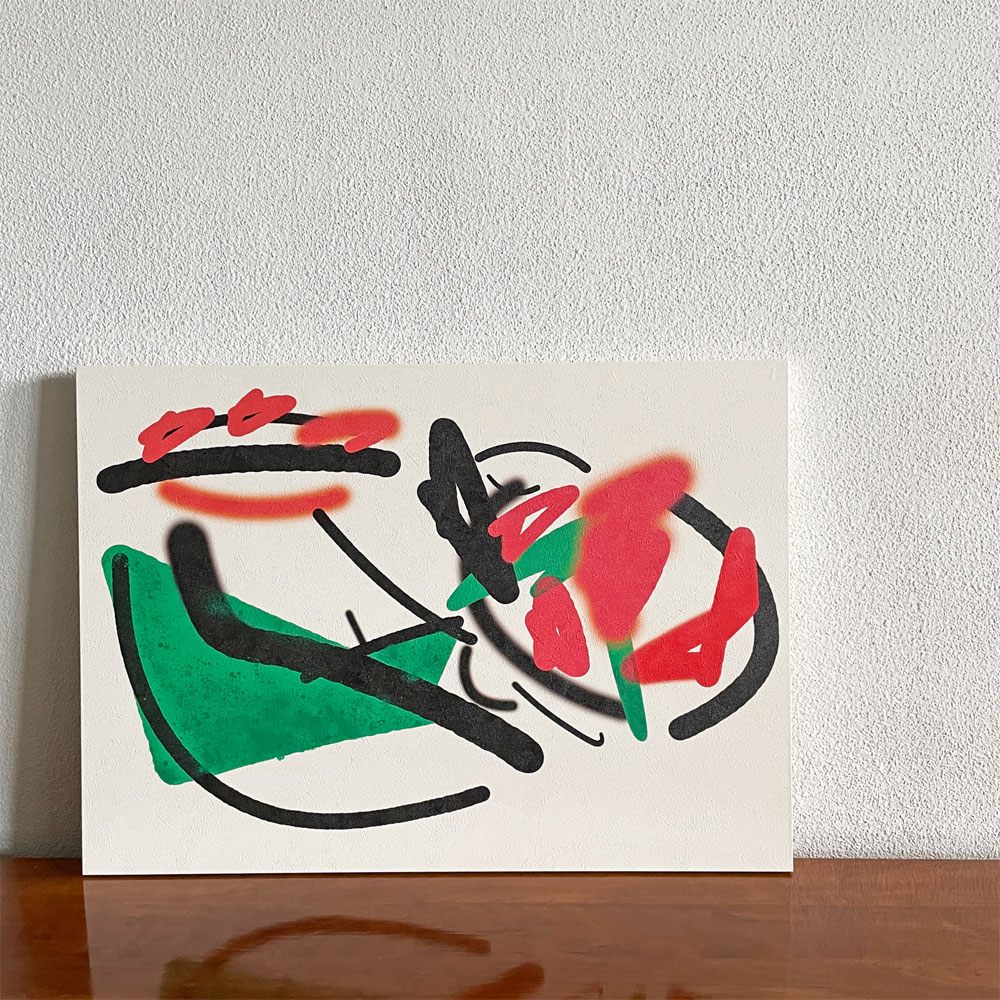 水戸部春菜 Haruna Mitobe 紅花の踊り子 アクリル＆水性ペイント 91×65.5cm 証明書＆箱付 2023年 オリジナル作品 サイン入り 〓