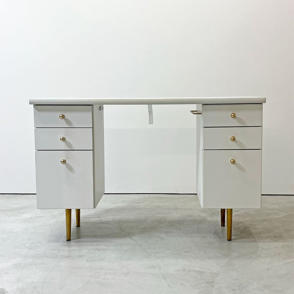 フランフラン Francfranc エルドラド ELDORADOコスメデスク ドレッサー w115cm 6ドロワー メラミン天板 大理石柄 ●