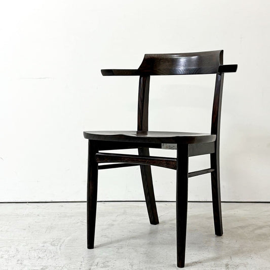 柏木工 KASHIWA ソフィー Sophie ダイニングチェア オーク無垢材 ハーフアーム ダークブラウン 飛騨家具 B ●