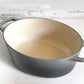 ルクルーゼ LE CREUSET ココットオーバル 両手鍋 33cm  オイスターグレー 鋳物 フランス ■