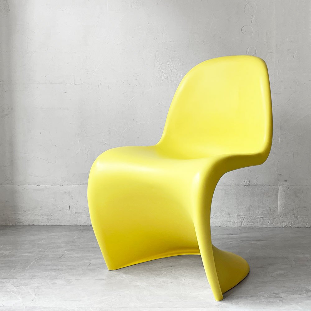 ヴィトラ vitra パントンチェア ダイニングチェア スタッキング イエロー ヴェルナー・パントン ミッドセンチュリー 定価58,300円 B ★