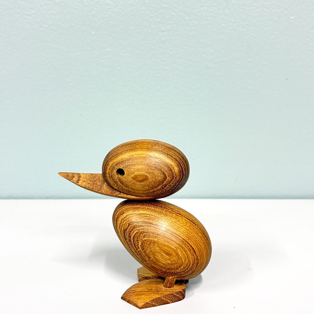 アーキテクトメイド Architectmade ダックリング Duckling チーク無垢材 オブジェ H9cm ハンス・ボーリン Hans Bolling 定価￥16,390- A ◎