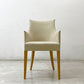 イデー IDEE アミアームチェア AMI ARM CHAIR ダイニングチェア 1pソファ ラムース生地 アイボリー ●