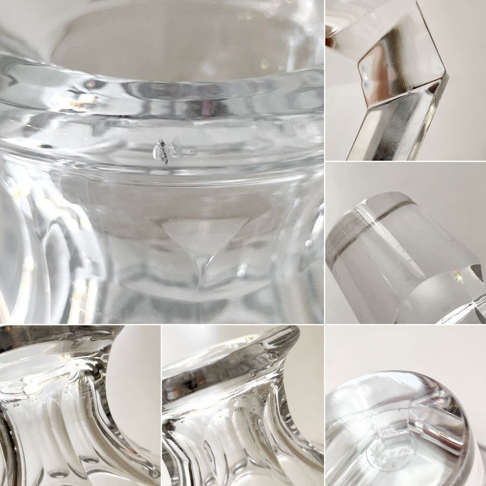 バカラ Baccarat パルメ Parme ウィスキーデカンタ エッチング 鳥 H24cm クリスタルガラス フランス 廃番 ◎