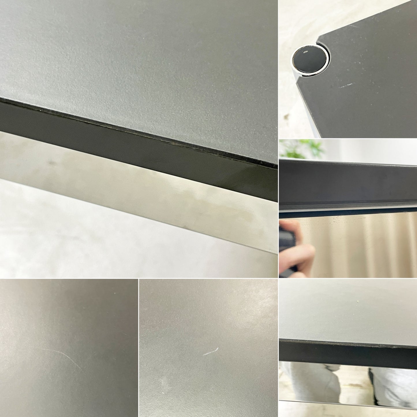 USMモジュラーファニチャー USM Haller USMハラーテーブル ワーキングデスク ダイニングテーブル リノリウム ネロカラー W150×D100cm スイス ●